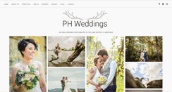 Desktop Screenshot of phweddings.co.uk